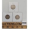 Image 2 : LOT OF 3 - 1900 & 1902/03 CANADA 25 CENT PCS