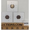 Image 2 : LOT OF 3 - 1891, 1898 & 1901 CANADA 10 CENT PCS