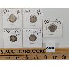 Image 1 : LOT OF 5 - 1910, 1913/14 & 1916 CANADA 10 CENT PCS