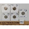 Image 1 : LOT OF 5 - 1928/29 & 1930/31 CANADA 10 CENT PCS