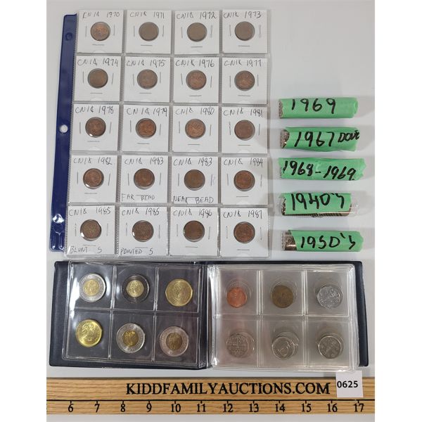 JOB LOT - MISC CANADIAN COINS - SEE ALL PICS