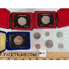 Image 2 : LOT OF 7 - CANADIAN $1 COINS AND 1968 DENOMINATION SET