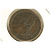 Image 1 : 1850 US LARGE CENT FLAT RIM ONE SIDE