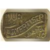 Image 1 : VINTAGE METAL TOBACCO TAG ''OUR ADVERTISER"