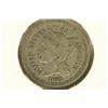 Image 1 : 1869 THREE CENT PIECE (NICKEL)