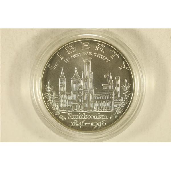 1996-D US SILVER $1 UNC "SMITHSONIAN"