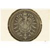 Image 2 : 1876-A GERMAN SILVER 1 MARK VG .1606 OZ. ASW