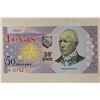 Image 1 : TEXAS $50 STATE DOLLARS COLORIZED POLYMER