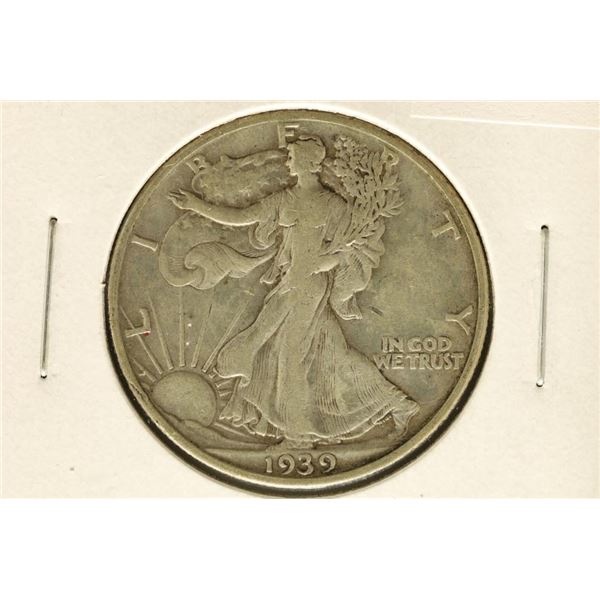 1939 SILVER WALKING LIBERTY HALF DOLLAR