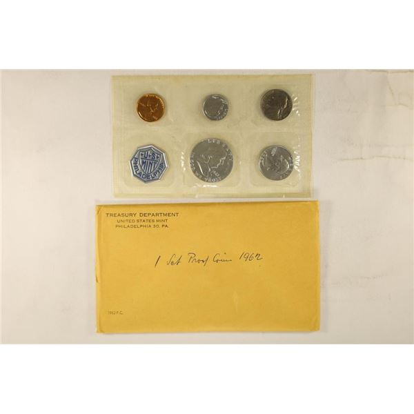 1962 US SILVER PROOF SET (WITH ENVELOPE)
