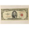 Image 1 : 1953-B US $5 RED SEAL NOTE