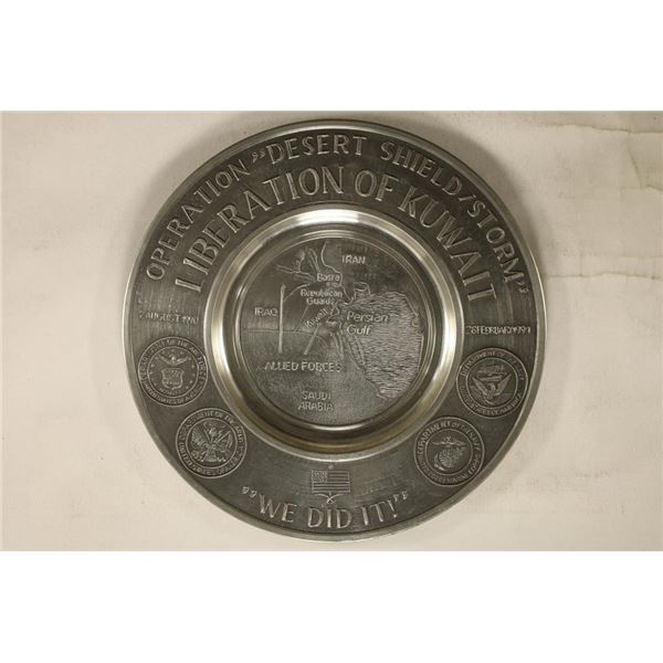 OPERATION DESERT SHIELD / STORM METAL PLATE