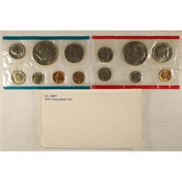 1974 US MINT SET (UNC) P/D/S (WITH ENVELOPE)