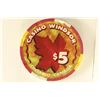 Image 2 : $5 CASINO WINDSOR CHIP ONTARIO, CANADA