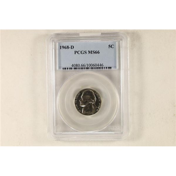 1968-D JEFFERSON NICKEL PCGS MS66