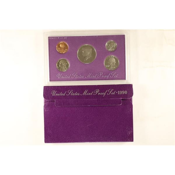 1990 US PROOF SET (WITH BOX)