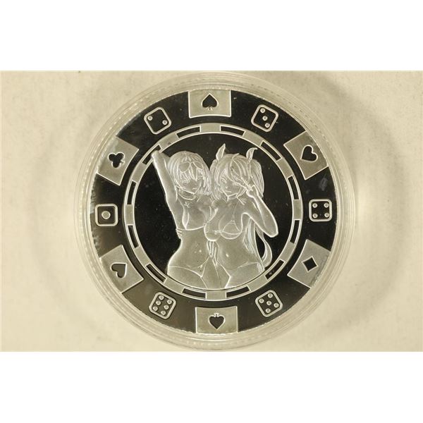 1 TROY OZ .999 FINE SILVER ADULT THEMED