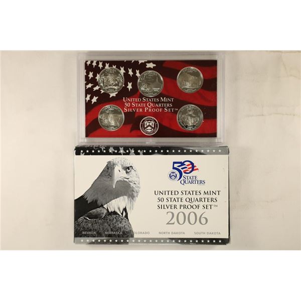 2006 SILVER US 50 STATE QUARTERS PROOF SET WITHBOX