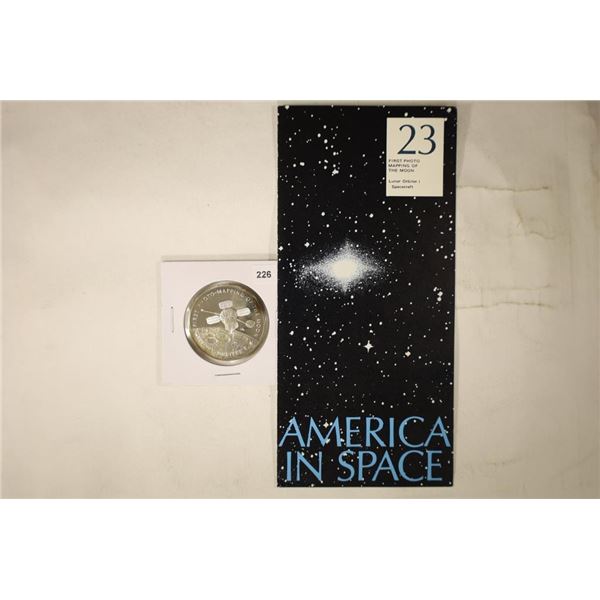 AMERICA IN SPACE PF STERLING SILVER ROUND