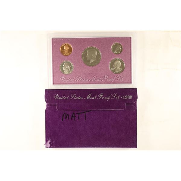 1988 US PROOF SET (WITH BOX)