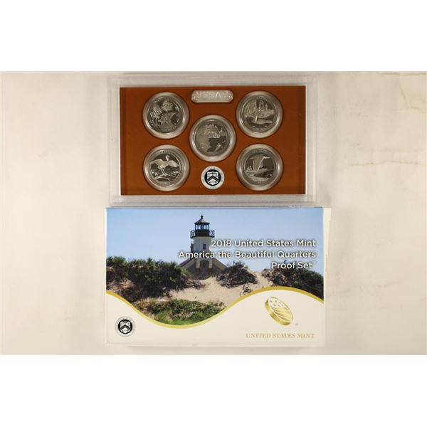 2018 AMERICA THE BEAUTIFUL PF QUARTER SET WITHBOX