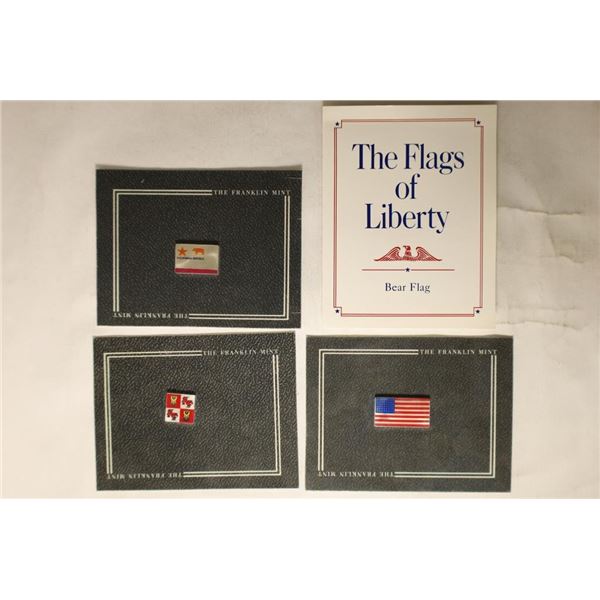 3-THE FLAGS OF LIBERTY SILVER INGOTS BY THE