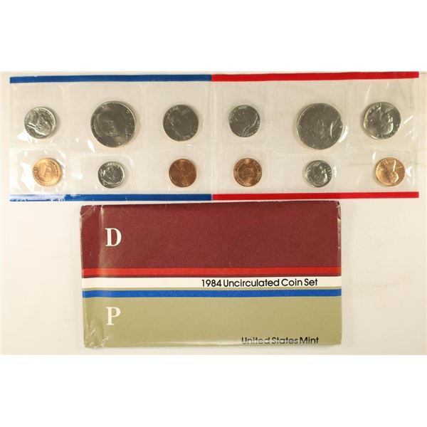 1984 US MINT SET (UNC) P/D (WITH ENVELOPE)