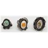 Image 1 : 3-SOUTHWESTERN STERLING RINGS WITH MULTI