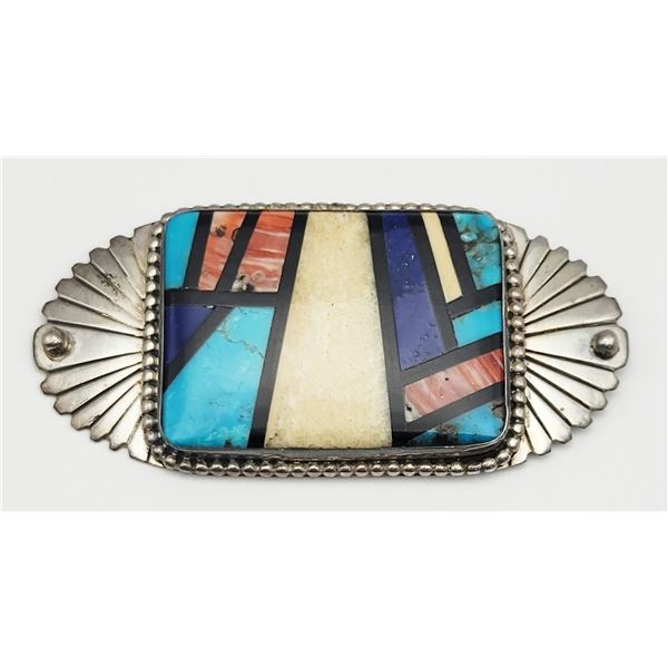 SOUTHWESTERN STERLING BROOCH WITH GORGEOUS