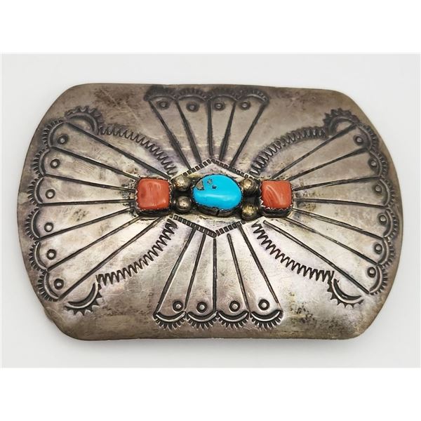 SOUTHWESTERN STERLING MEN'S BELT BUCKLE