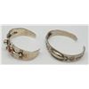 Image 2 : 2-SOUTHWESTERN STERLING CUFFS WITH ENGRAVED
