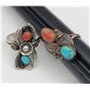 Image 1 : 2-SOUTHWESTERN STERLING RINGS WITH FLOWER &