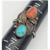Image 4 : 2-SOUTHWESTERN STERLING RINGS WITH FLOWER &
