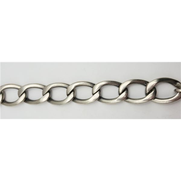 8 INCH CHUNKY STERLING MEN'S LINKED BRACELET