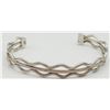 Image 1 : STERLING FASHION CUFF WITH SQUIGGLY CUT OUT