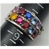 Image 8 : 3-STERLING FASHION BLING RINGS WITH MULTI