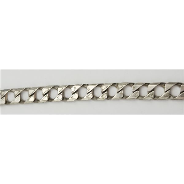 8 INCH MEN'S LINKED STERLING BRACELET
