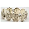 Image 1 : GORGEOUS VTG STERLING PANEL BRACELET WITH