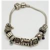 Image 1 : 8 INCH STERLING PANDARA BRACELET WITH ALE