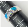 Image 3 : SIZE 8 STERLING MERMAID OPAL RING WITH RAINBOW