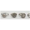Image 2 : 5-STERLING FASHION BLING RINGS WITH CLEAR