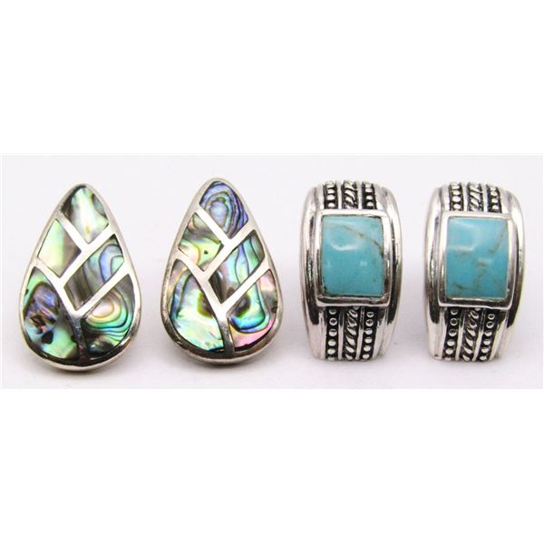 (2) SOUTHWEST STERLING EARRING SETS