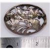 Image 3 : VINTAGE OVAL SHAPED BROOCH WITH CUT-OUT