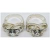 Image 2 : 2-STERLNG FASHION BLING RINGS WITH