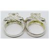 Image 3 : 2-STERLNG FASHION BLING RINGS WITH