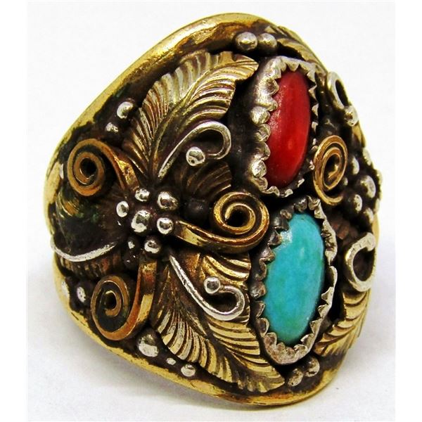 .925 / 12K GF SOUTHWEST STYLE RING!
