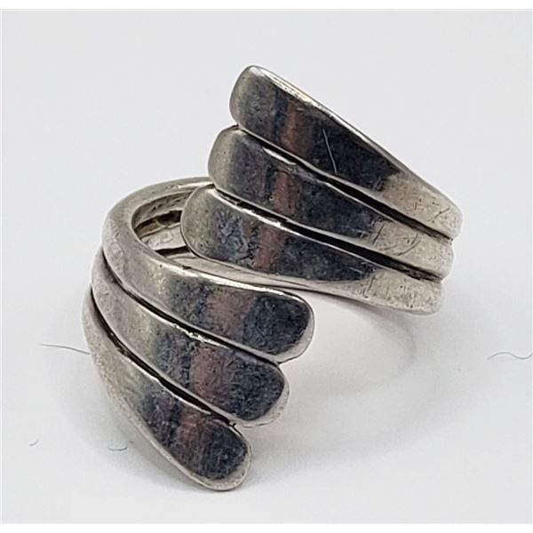 SIZE 9 STERLING WRAP RING