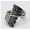 Image 1 : SIZE 9 STERLING WRAP RING