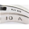 Image 7 : (7) STERLING FASHION RINGS - MODERN LOT