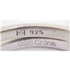Image 9 : (7) STERLING FASHION RINGS - MODERN LOT